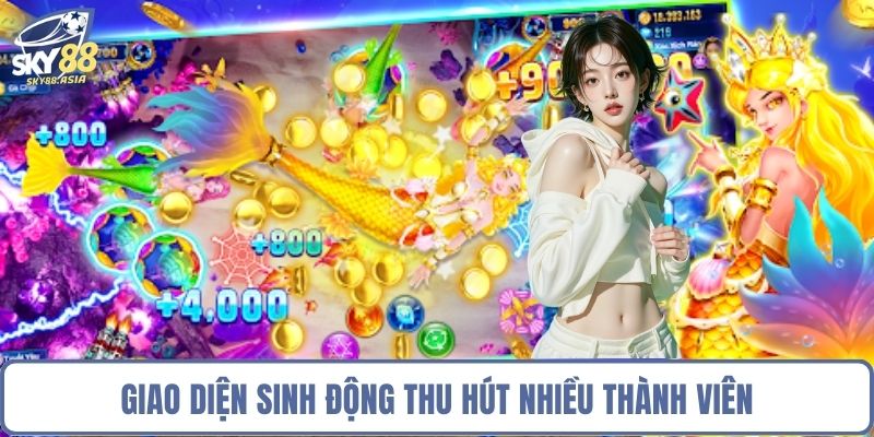 Giao diện sinh động thu hút nhiều thành viên